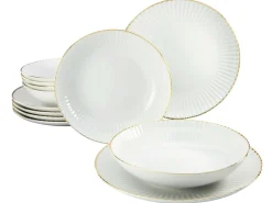 Allegra - Tafelservice 12-tlg - Goldband