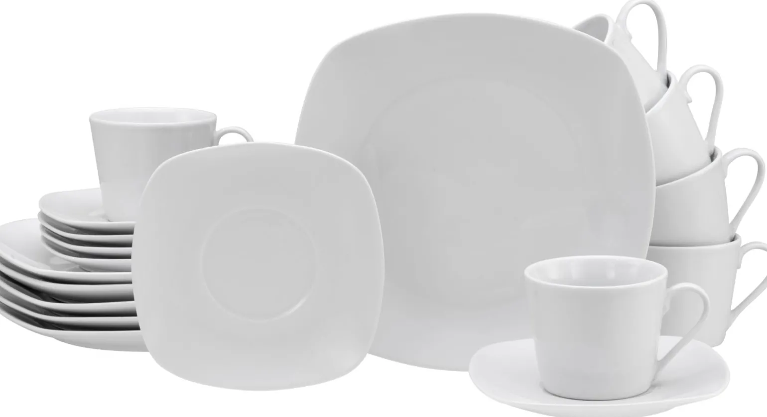 Amelie - Kaffeeservice 18-tlg - Weiss