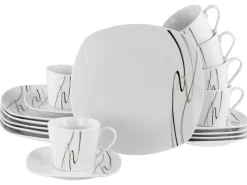 Amelie - Kaffeeservice 18-tlg - Weiss