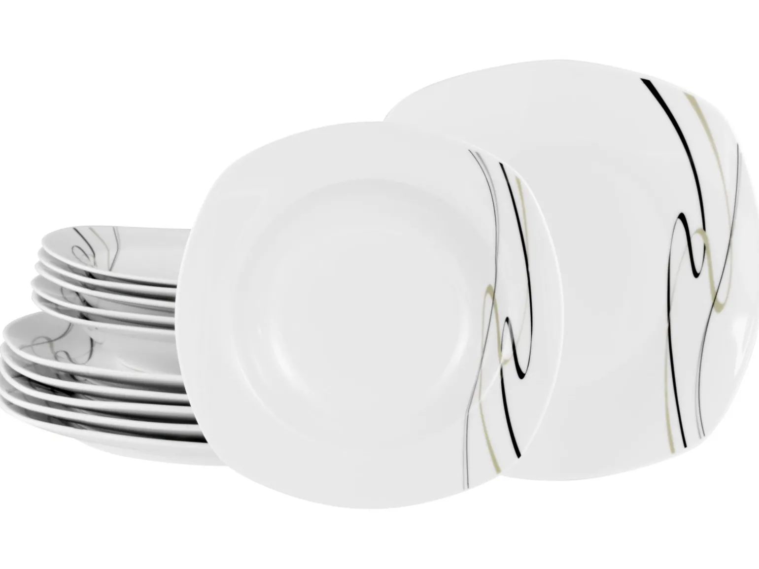 Amelie - Tafelservice 12-tlg - Weiss