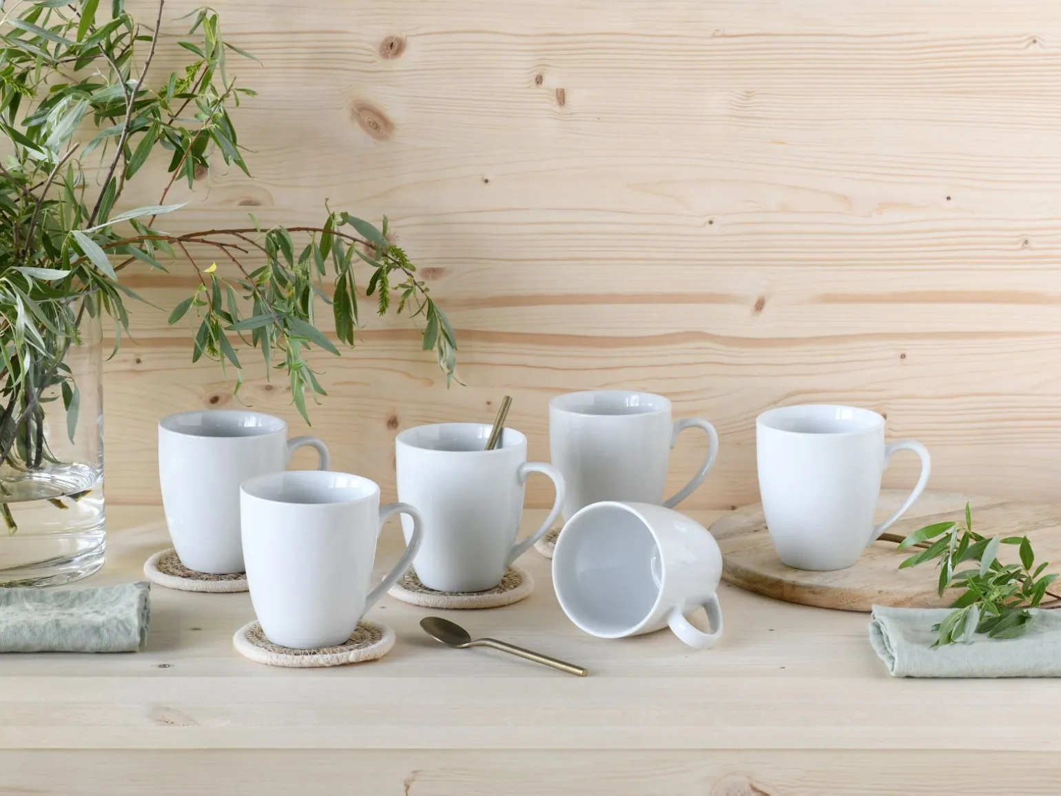 Angi - Kaffeebecher 6-tlg - Weiss