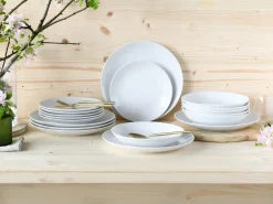 Angi - Tellerset 18-tlg - Weiss