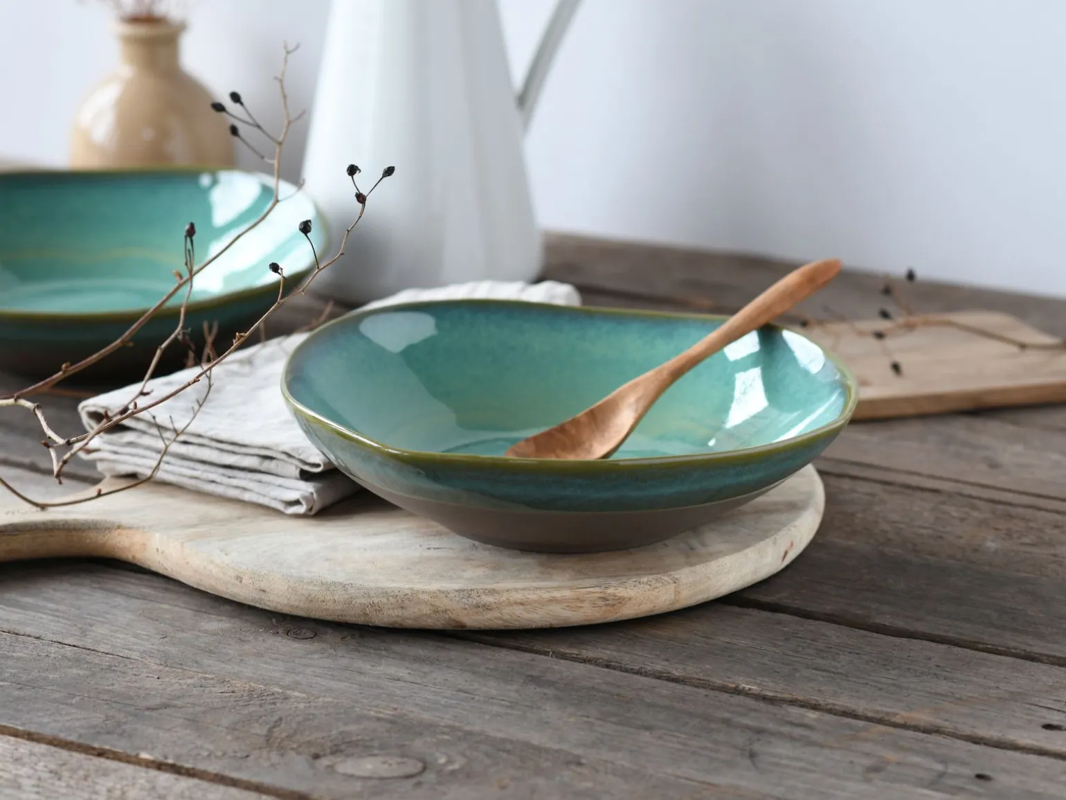 Basalt Bio - Pasta Bowl 2-tlg - Salbei
