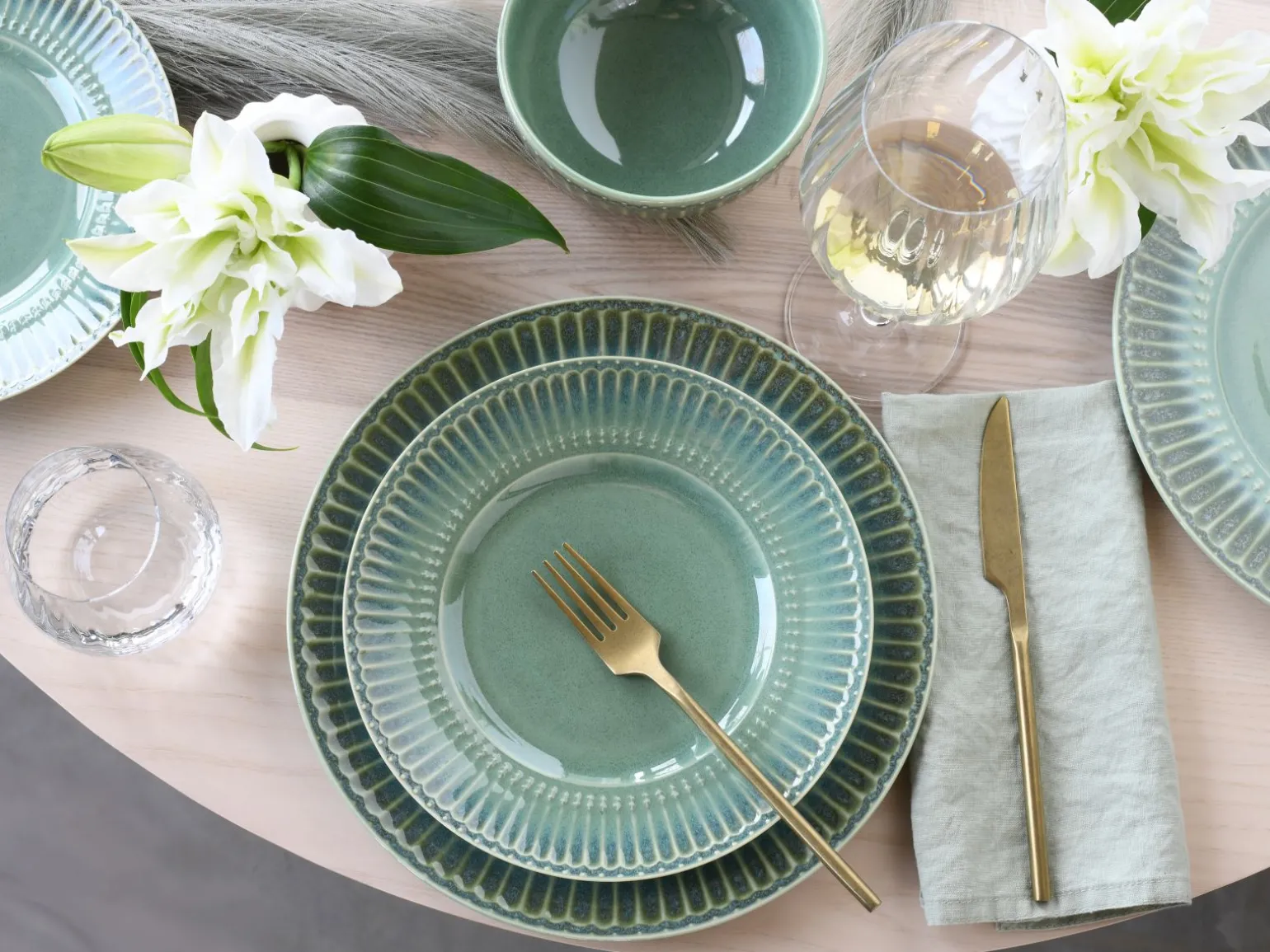 Celadon - Tellerset 12-tlg - Grün