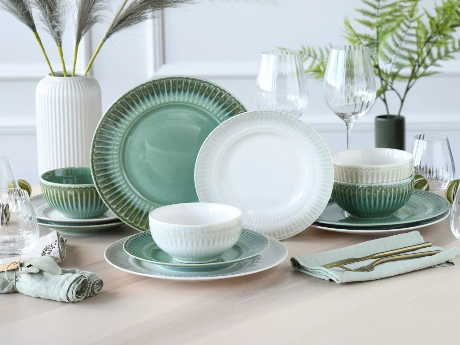 Celadon - Tellerset 12-tlg - Grün