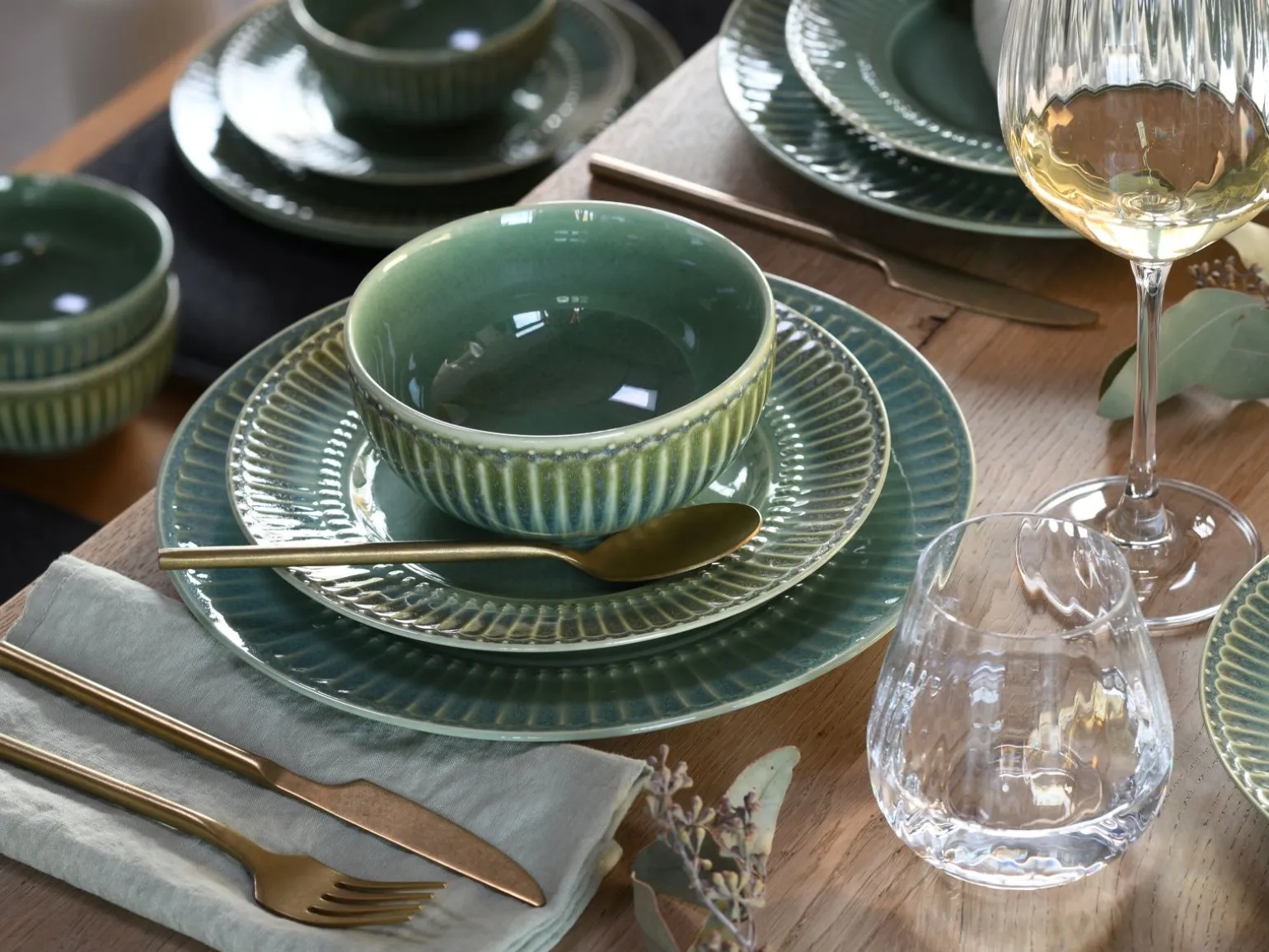 Celadon - Tellerset 12-tlg - Grün
