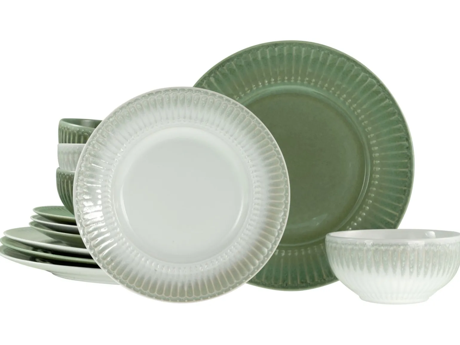 Celadon - Tellerset 12-tlg - Grün