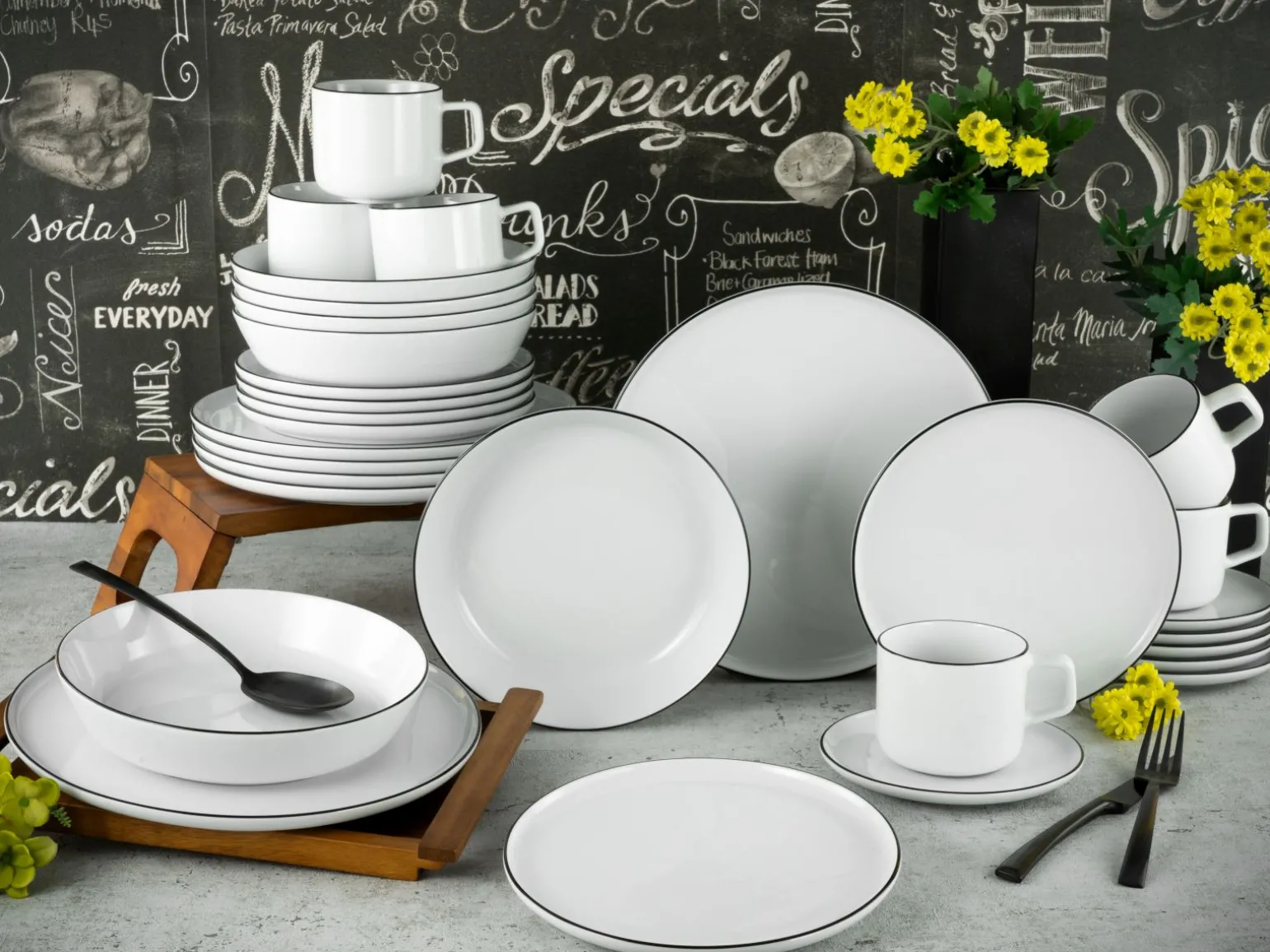 Chef Collection - Kombiservice 30-tlg - Grau