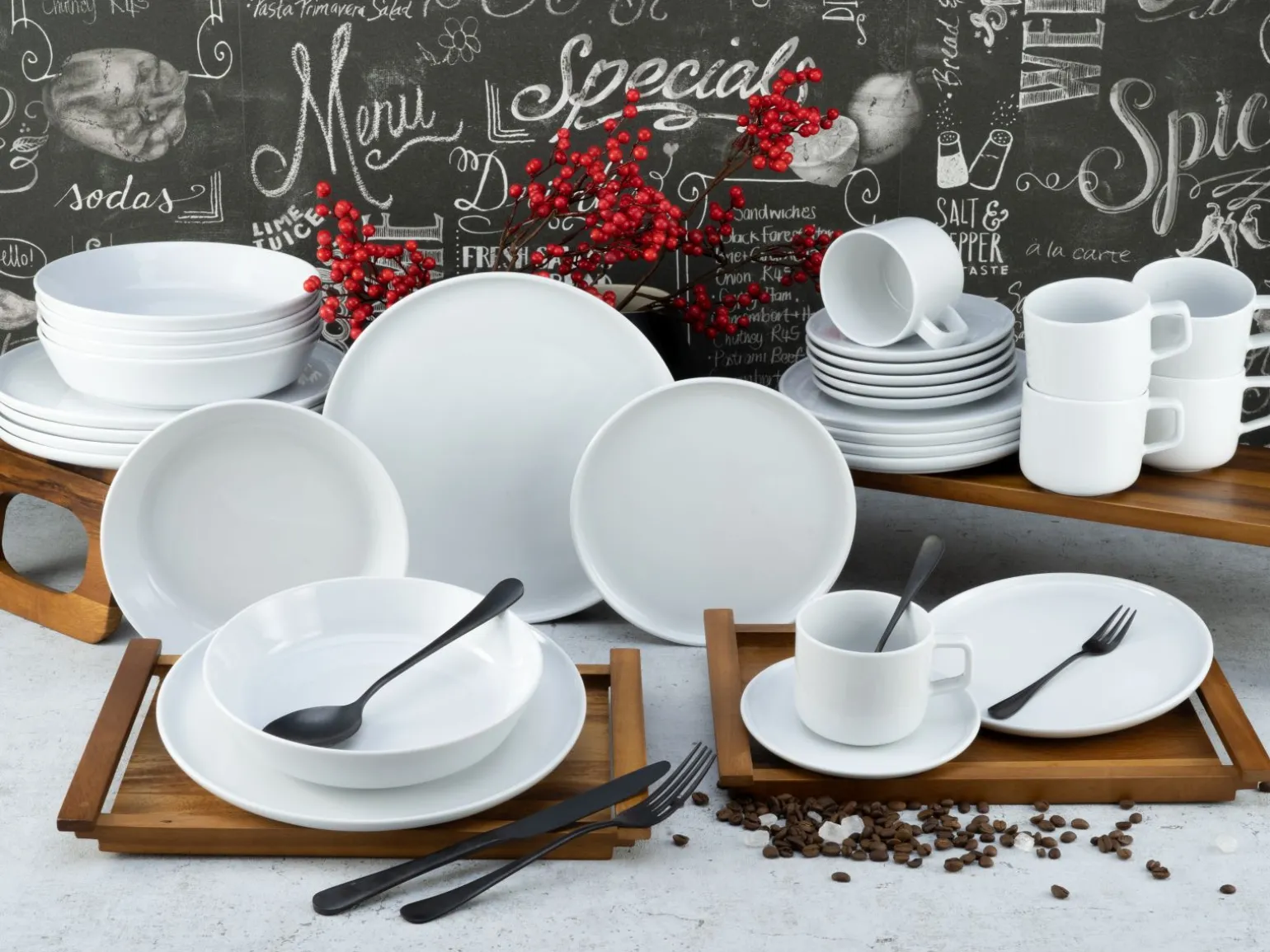 Chef Collection - Kombiservice 30-tlg - Grau