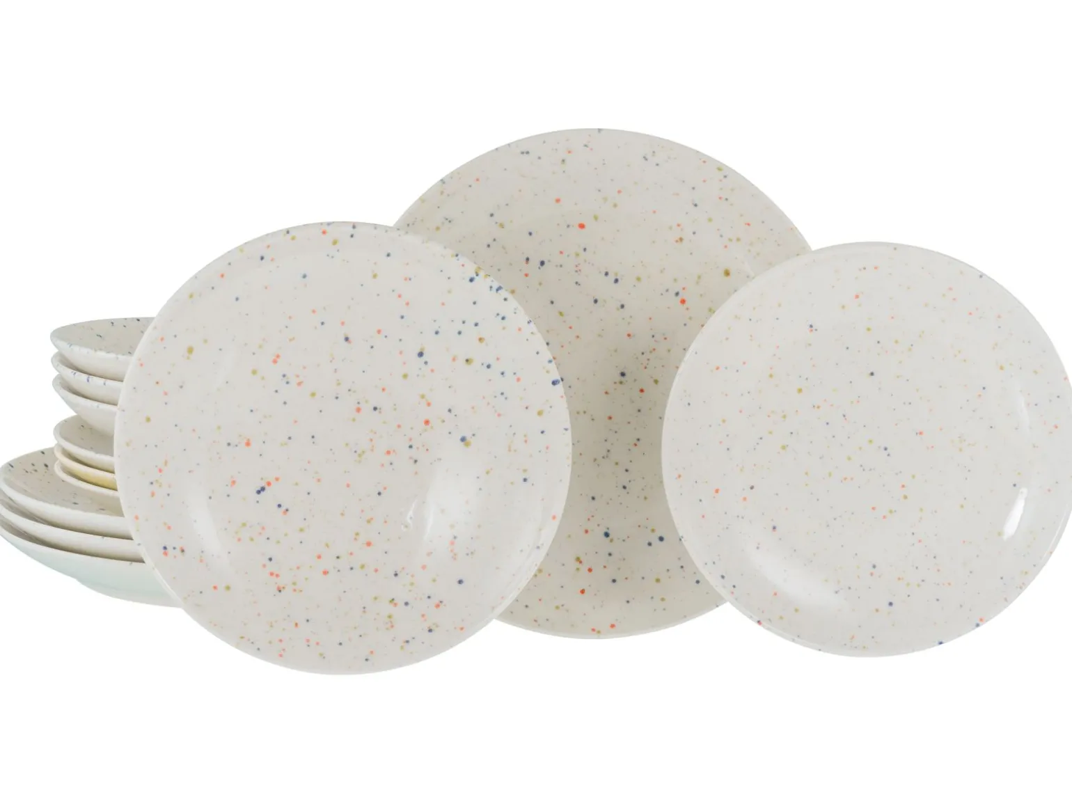 Confetti - Tellerset 12-tlg - Hellblau