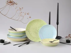 Confetti - Tellerset 12-tlg - Hellblau