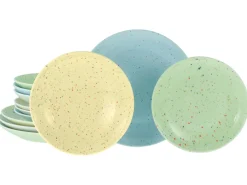 Confetti - Tellerset 12-tlg - Hellblau