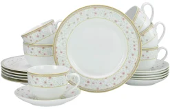 Emilia - Kaffeeservice 18-tlg - Creme weiss