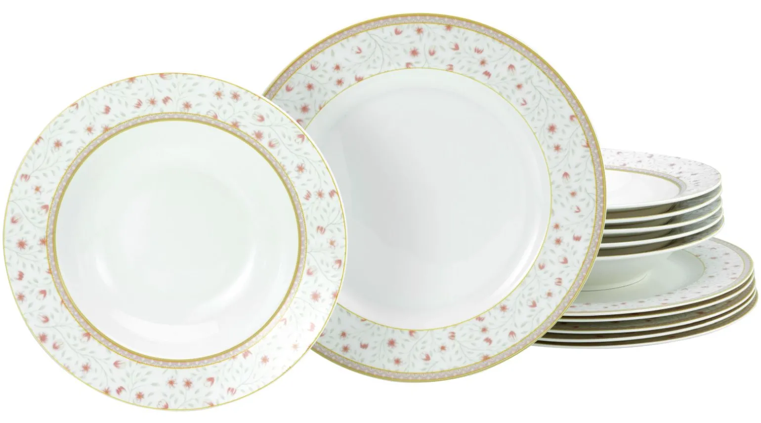 Emilia - Tafelservice 12-tlg - Creme weiss