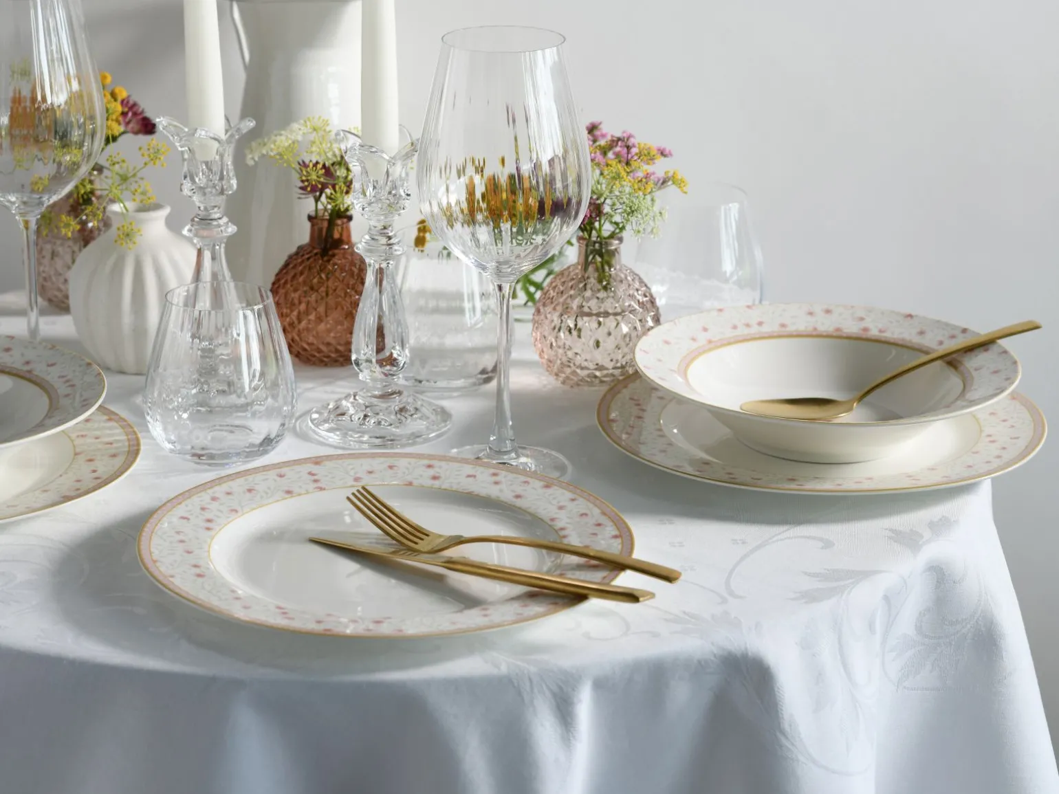 Emilia - Tafelservice 12-tlg - Creme weiss