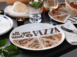 Europa - Pizzateller 6-tlg - bunt