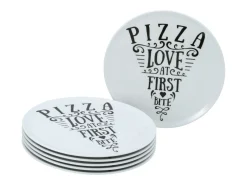 Europa - Pizzateller 6-tlg - bunt