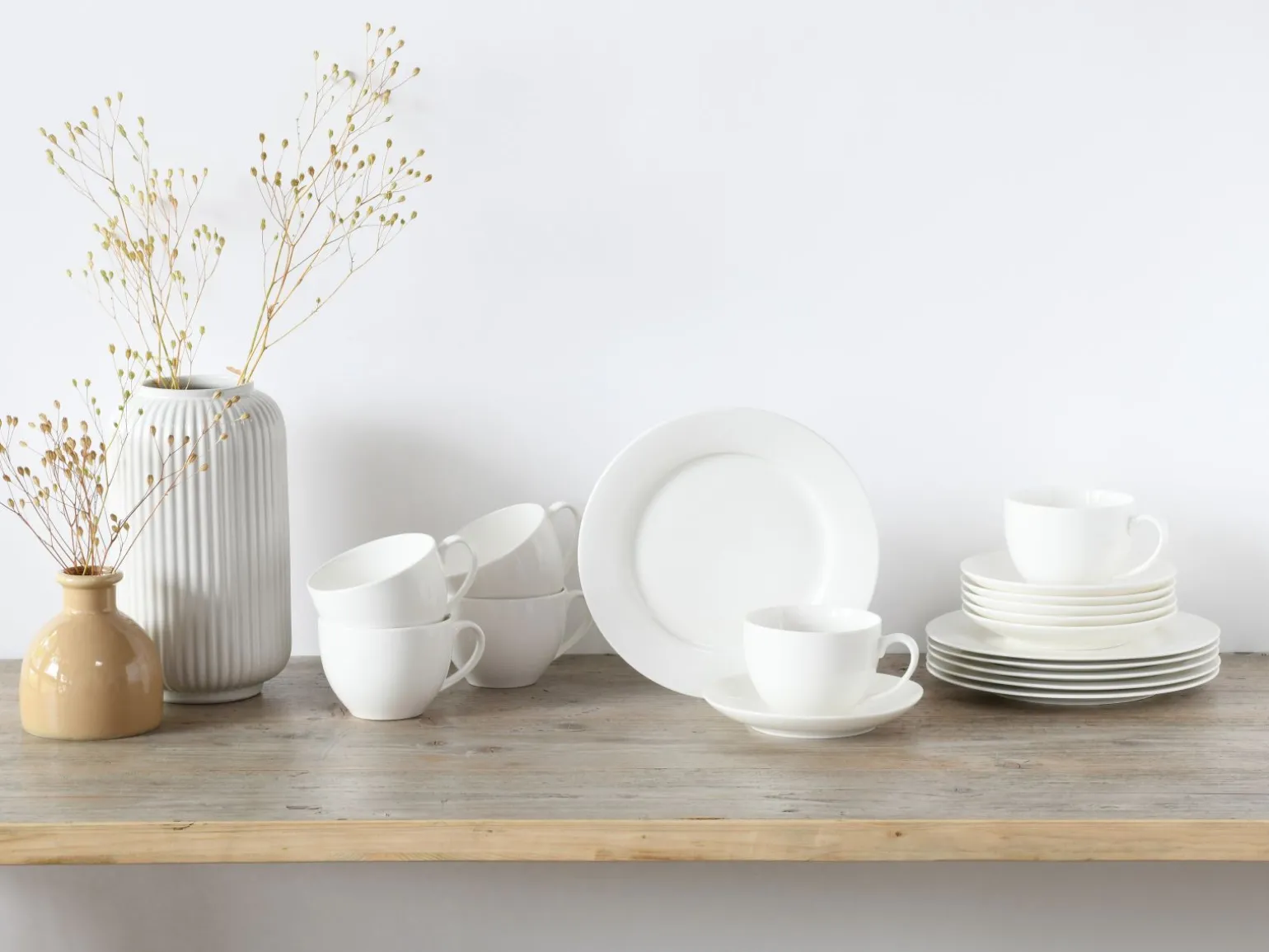 Fleur Royal - Kaffeeservice - Creme weiss