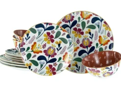 Folklore - Tellerset 12-tlg - Blau