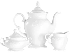 Frederike - Kaffeegarnitur 3-tlg - Weiss