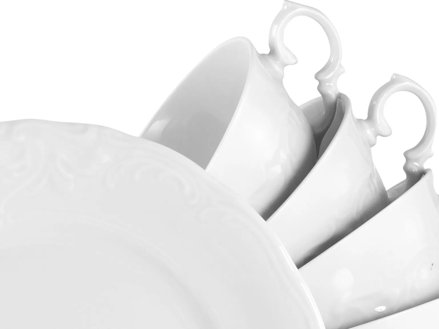 Frederike - Kaffeeservice 18-tlg - Weiss