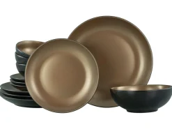 Glamour - Tellerset 12-tlg - gold