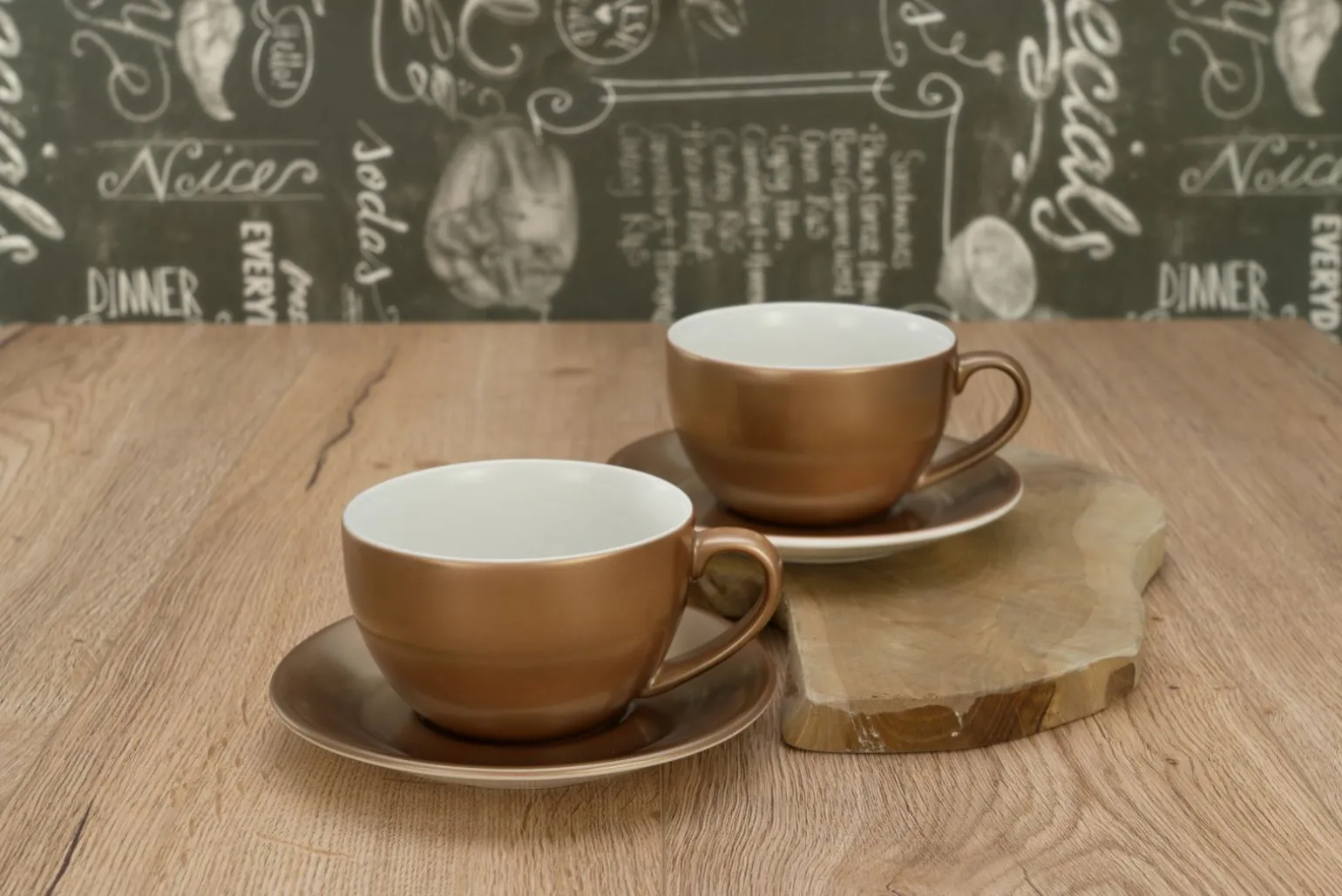 Golden Days - Cappuccinoset 4-tlg - Weiss