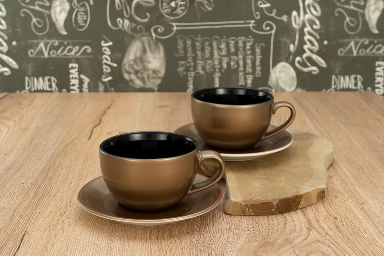 Golden Days - Cappuccinoset 4-tlg - Weiss