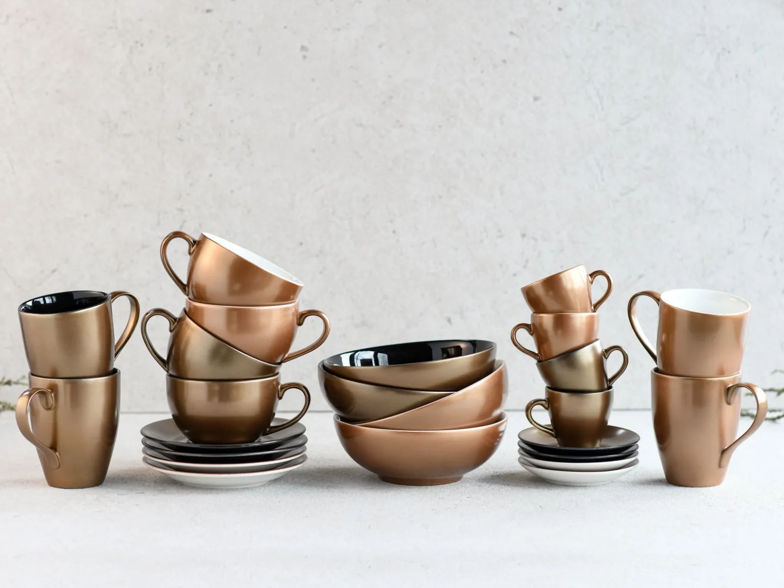 Golden Days - Espressoset 4-tlg - Weiss