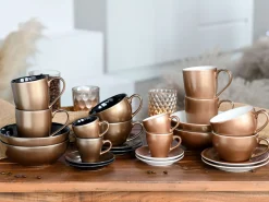 Golden Days - Kaffeebecher 2-tlg - Weiss