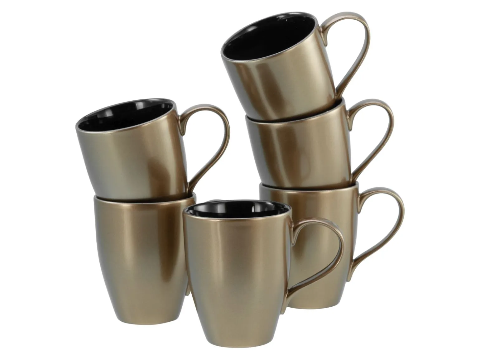 Golden Days - Kaffeebecher 6-tlg - Weiss