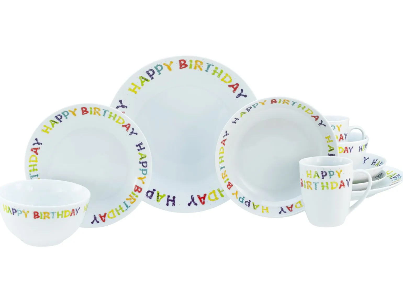 Happy Birthday - Kombiservice 10-tlg - Happy Birthday