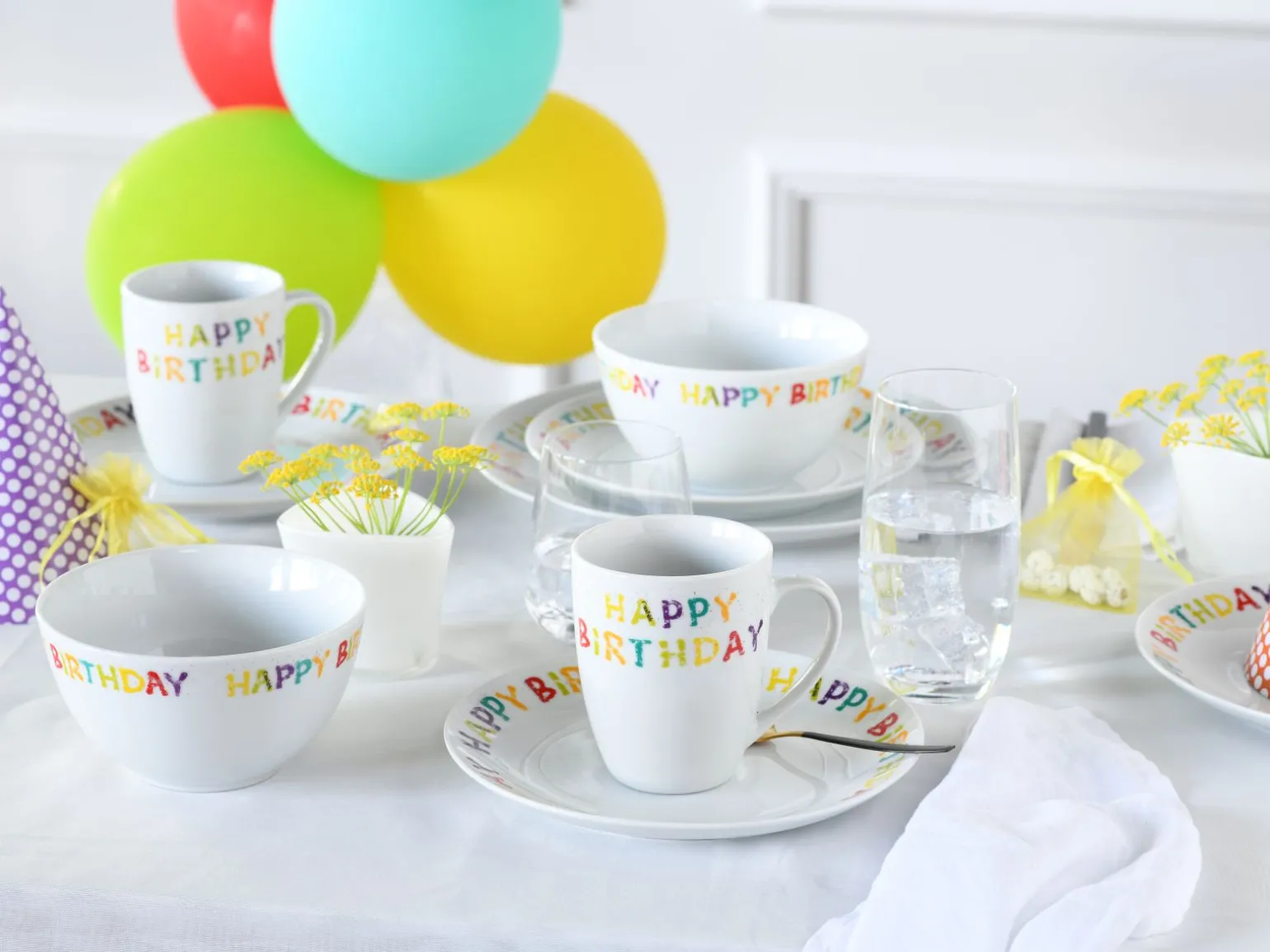 Happy Birthday - Kombiservice 10-tlg - Happy Birthday