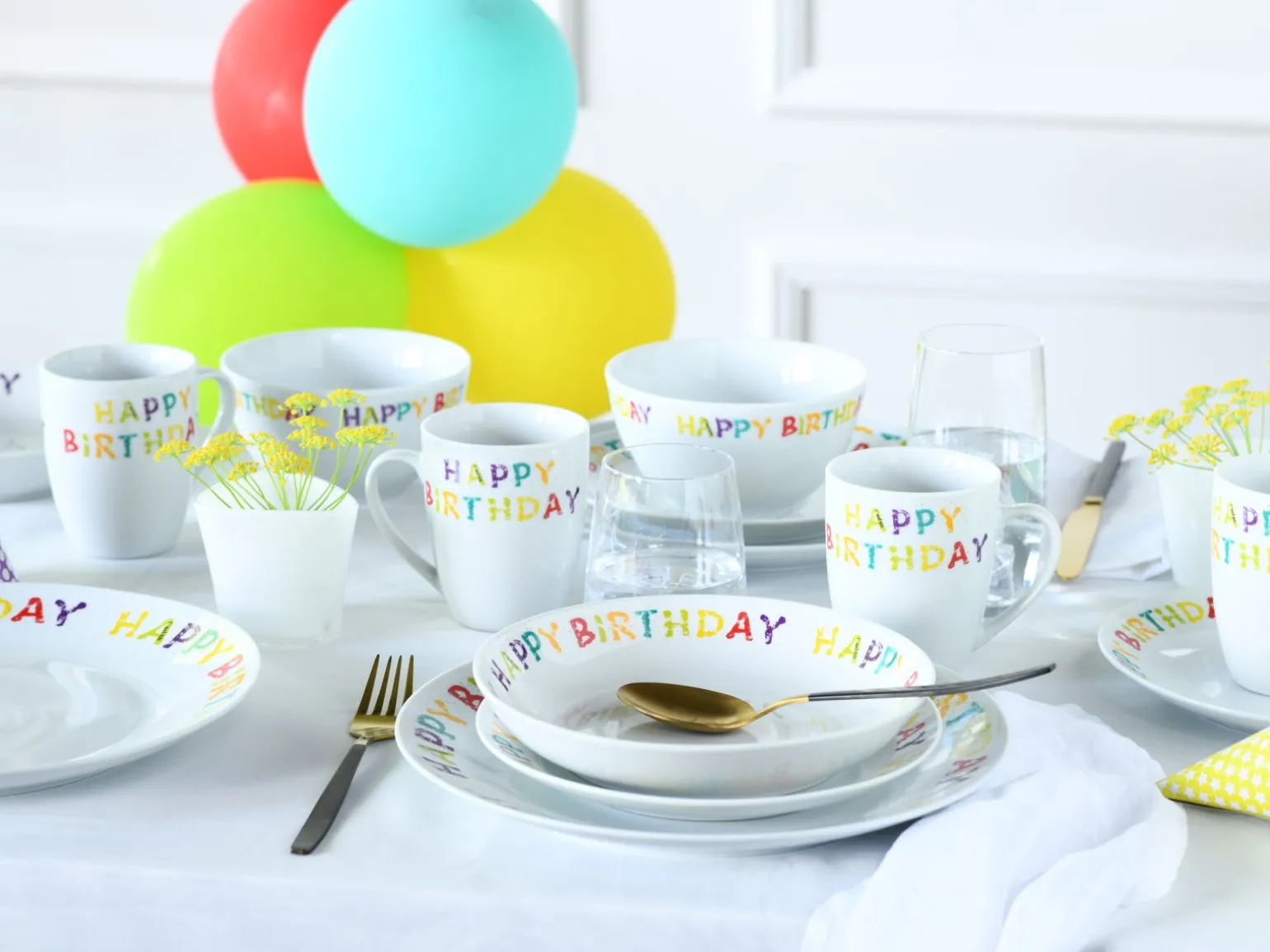 Happy Birthday - Kombiservice 20-tlg - Happy Birthday