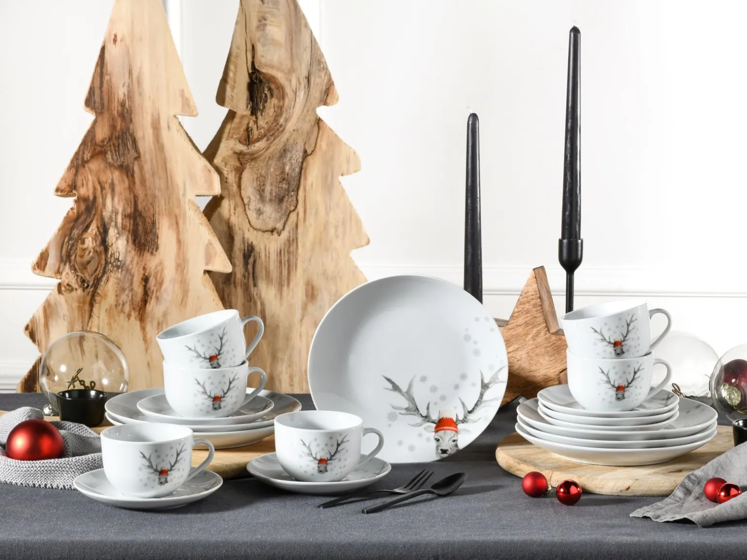 Hirsch - Kaffeeservice - Weiss