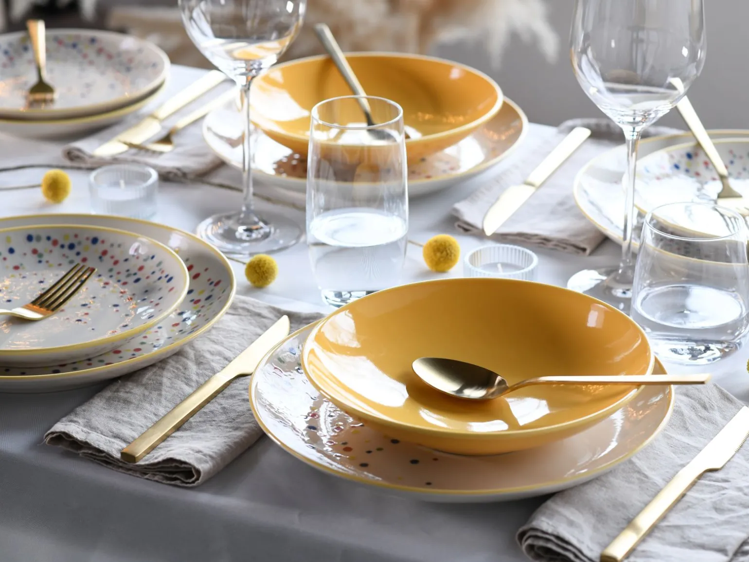 Joy - Tellerset 12-tlg - Blau