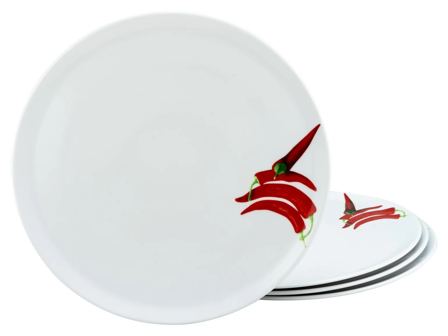 Kräuter - Pizzateller 4-tlg - Chili