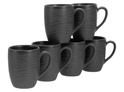 Lava Stone - Kaffeebecher 6-tlg - Schwarz