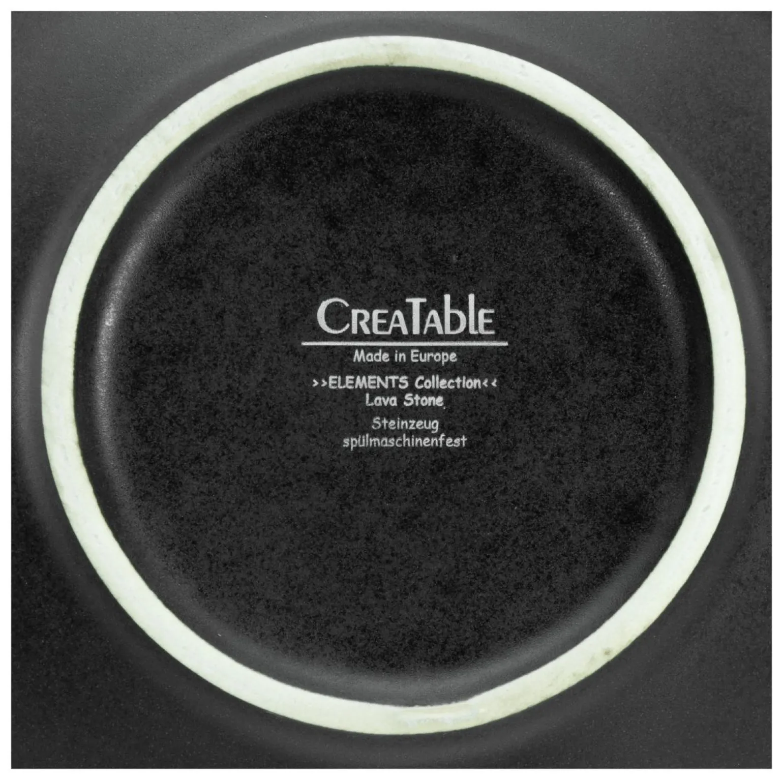 Lava Stone - Pastateller 2-tlg - Schwarz