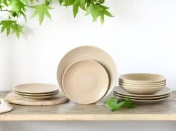 Lava Stone - Tellerset 12-tlg, Lava Stone - Tafelservice 12-tlg - Schwarz