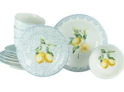 Lemoncello - Tellerset 12-tlg - bunt