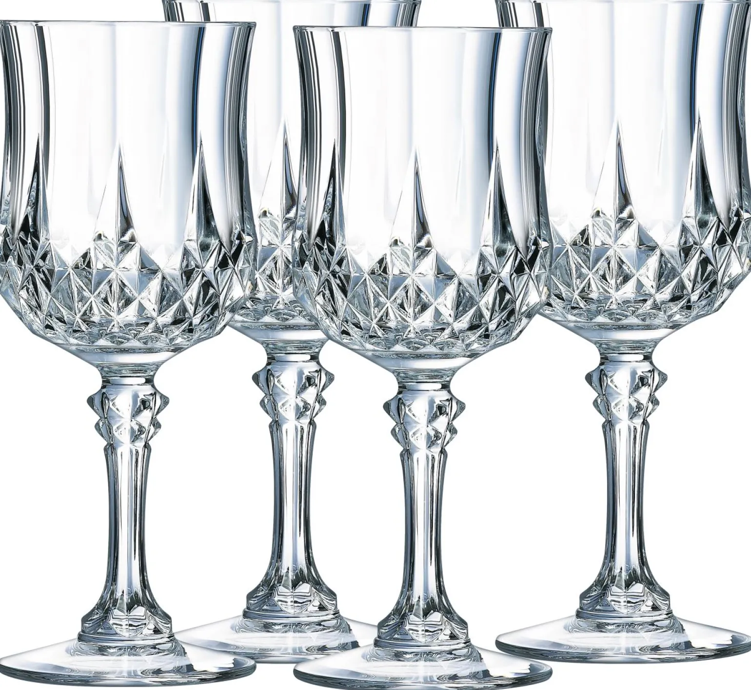 Longchamp Eclat - Rotweinkelch 4-tlg - transparent