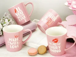 Love Collection - Kaffeebecher 4-tlg - rosa