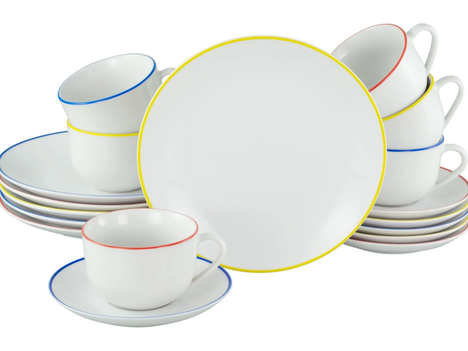 Luna Color Line - Kaffeeservice 18-tlg, Luna - Kaffeeservice 18-tlg, Luna Black Line - Kaffeeservice 18-tlg - Color Line