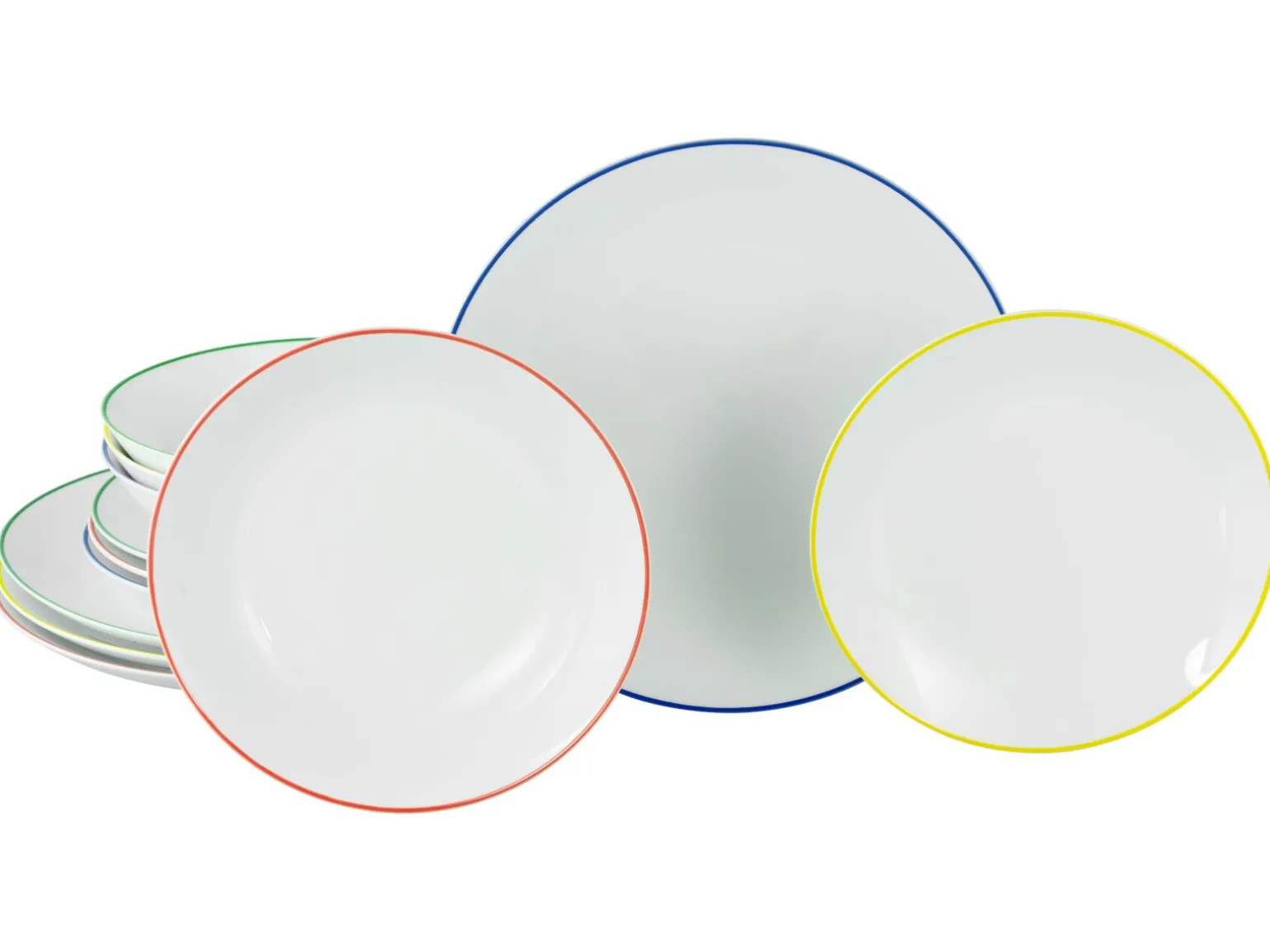 Luna Color Line - Tellerset 12-tlg - Color Line