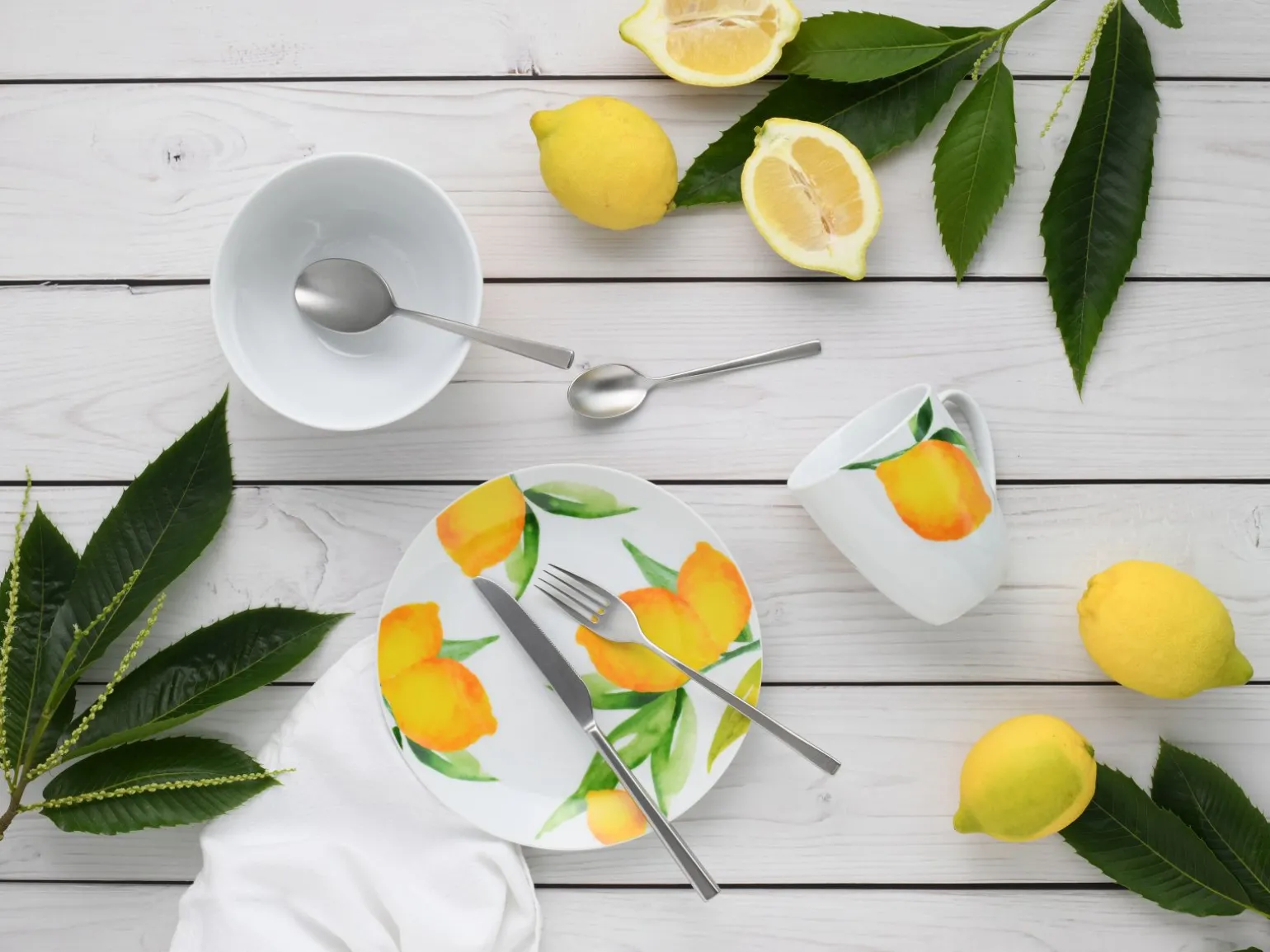 Luna - Frühstücksset 18-tlg - Limoncello