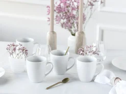 Luna - Kaffeebecher 6-tlg - Weiss