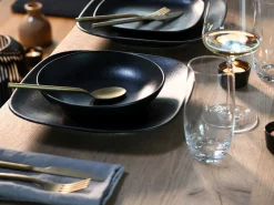 Magic Black Square - Tellerset 12-tlg - Schwarz