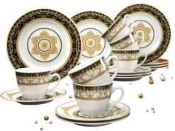 Majestosa - Kaffeeservice 18tlg - Schwarz