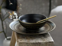 Mandala - Kombiservice 8-tlg - Gold-Schwarz